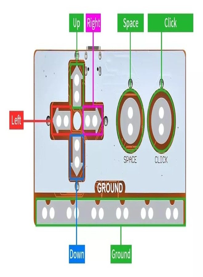 REES52 Makey Makey Tech Kit STEM Toy for Kids with USB Cable Alligator Clips Support Connect Objects to Computer Keys - Image 2